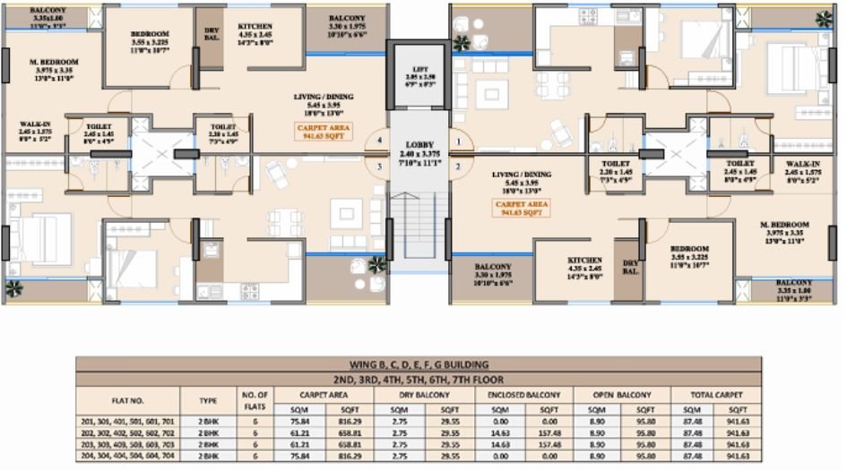Kimaya-One-Children-Typical-Floor-Plan-2BHK